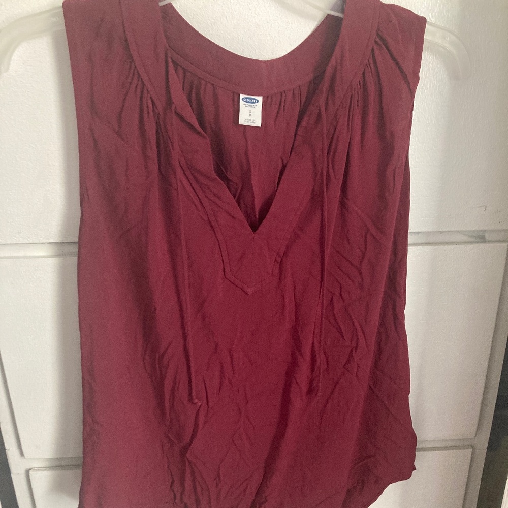 Burgundy Tank Top